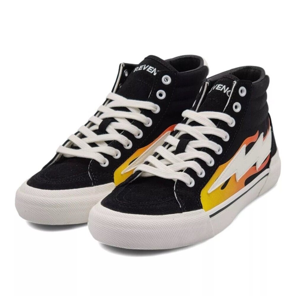 REVENGE X STORM , VOL 2 | HIGH TOP BLACK FLAME | US 8M  | BRAND NEW *AUTHENTIC*